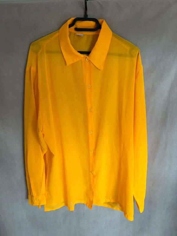 Chemise jaune moutarde taille 46/48